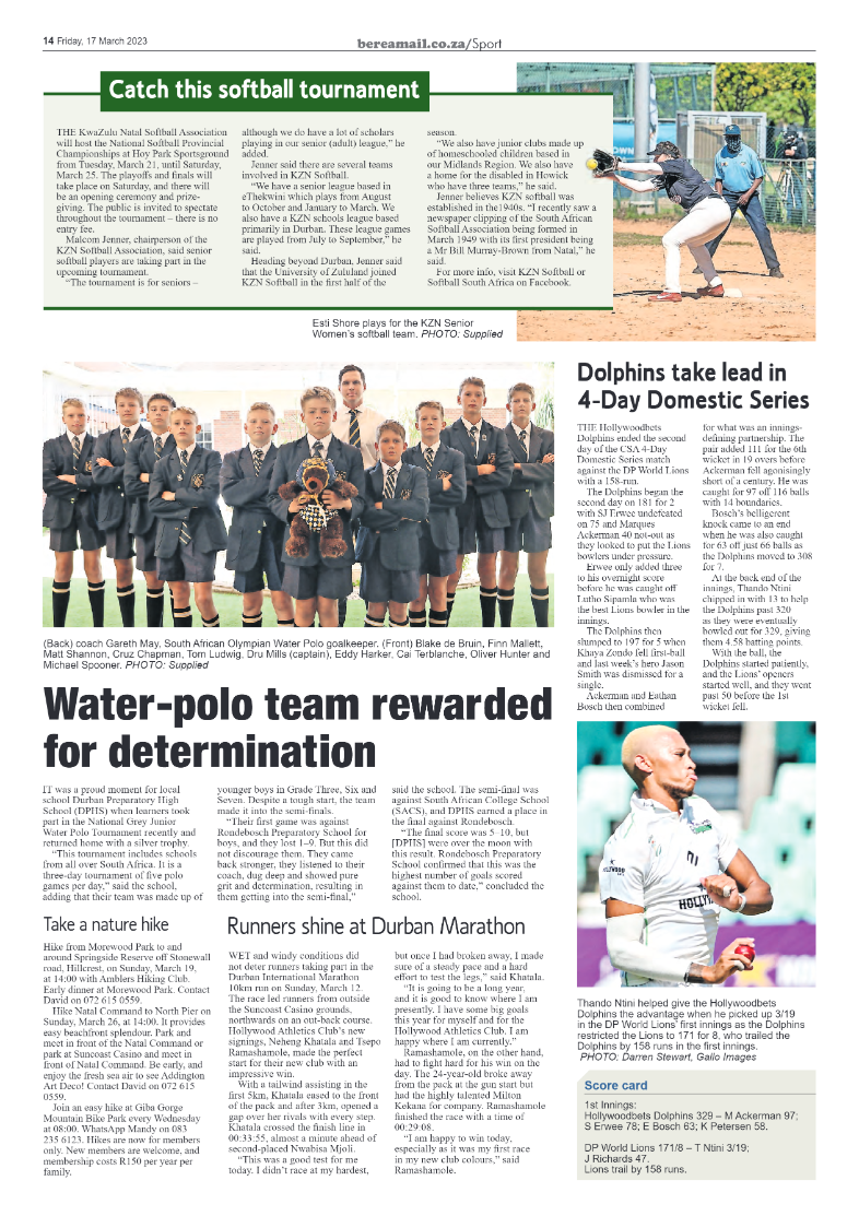 Berea Mail 17 March 2023 page 14