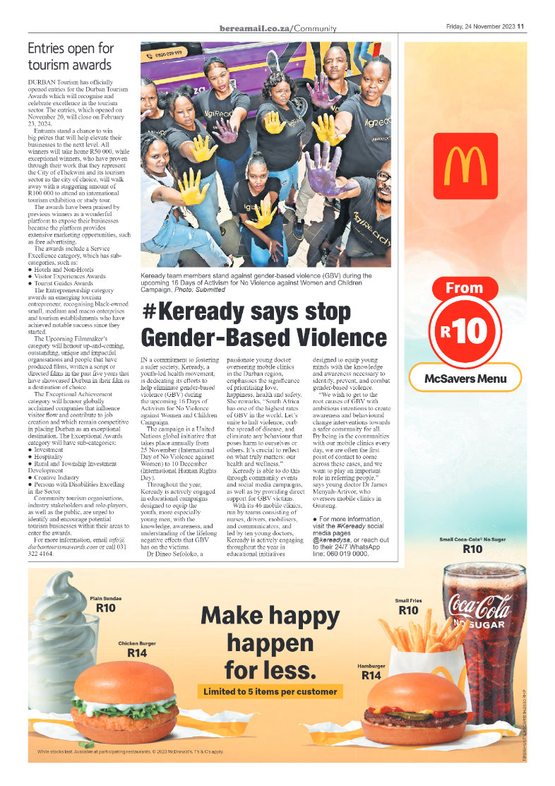Berea Mail 24 November 2023 page 11
