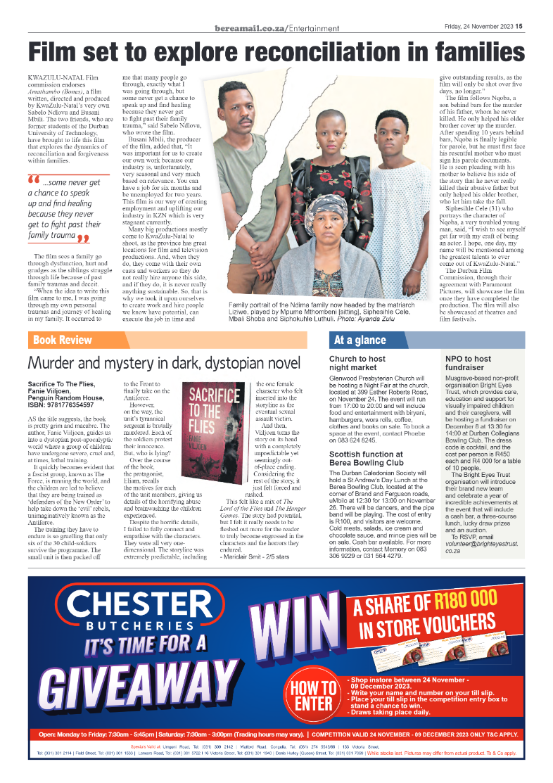 Berea Mail 24 November 2023 page 15