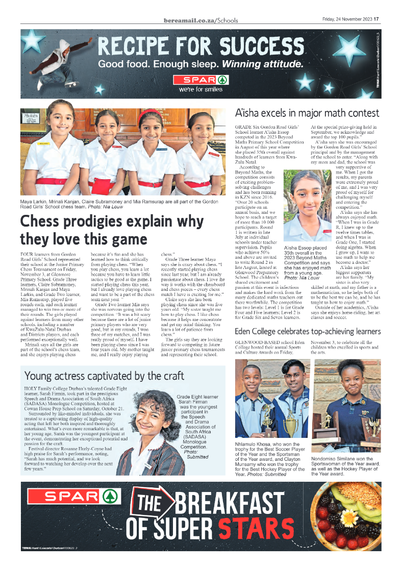 Berea Mail 24 November 2023 page 17