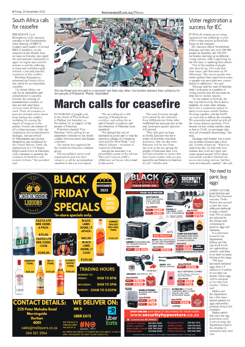 Berea Mail 24 November 2023 page 4