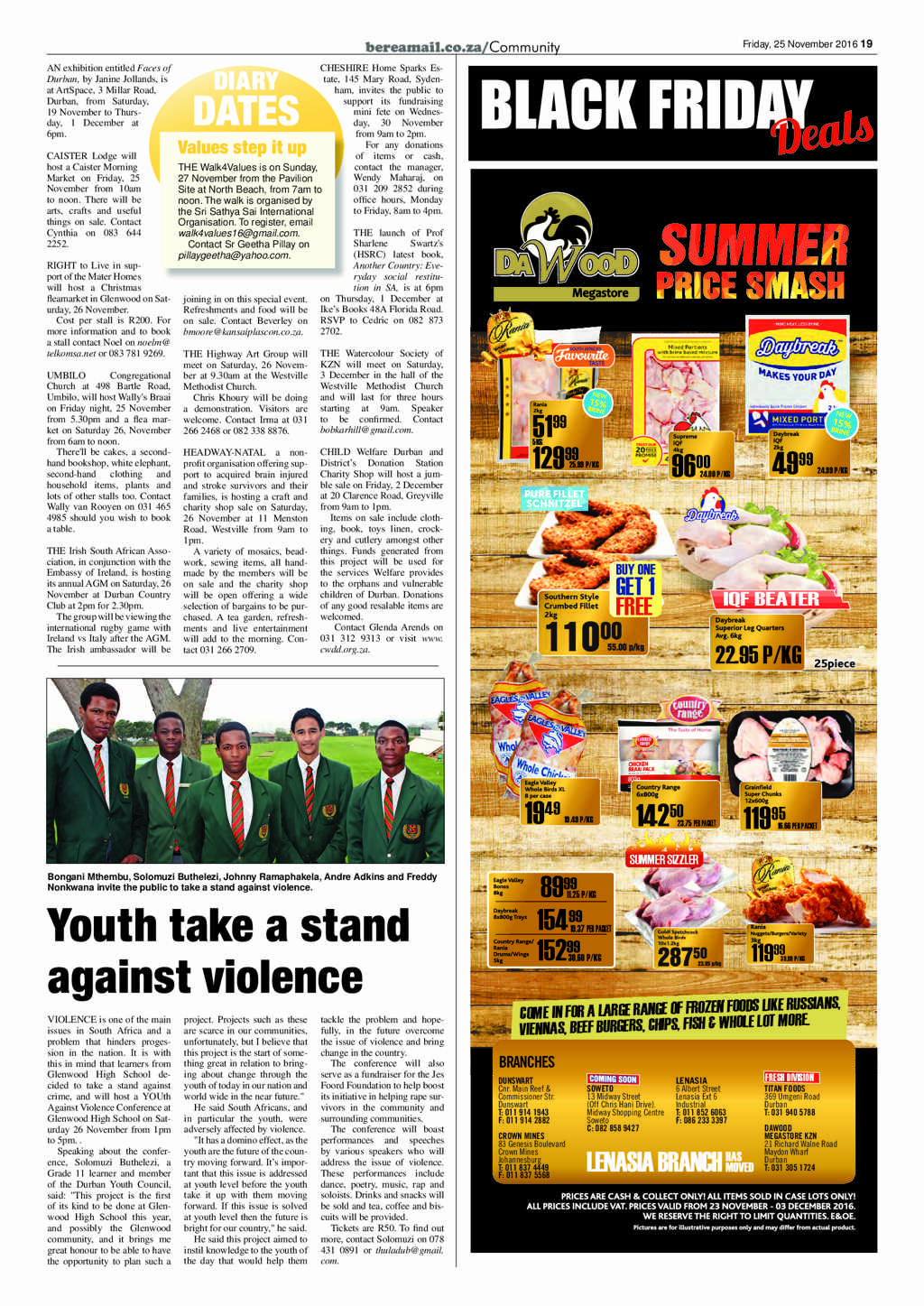 Berea Mail 25 November 2016 page 19