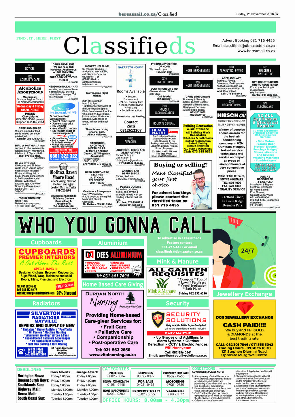 Berea Mail 25 November 2016 page 37