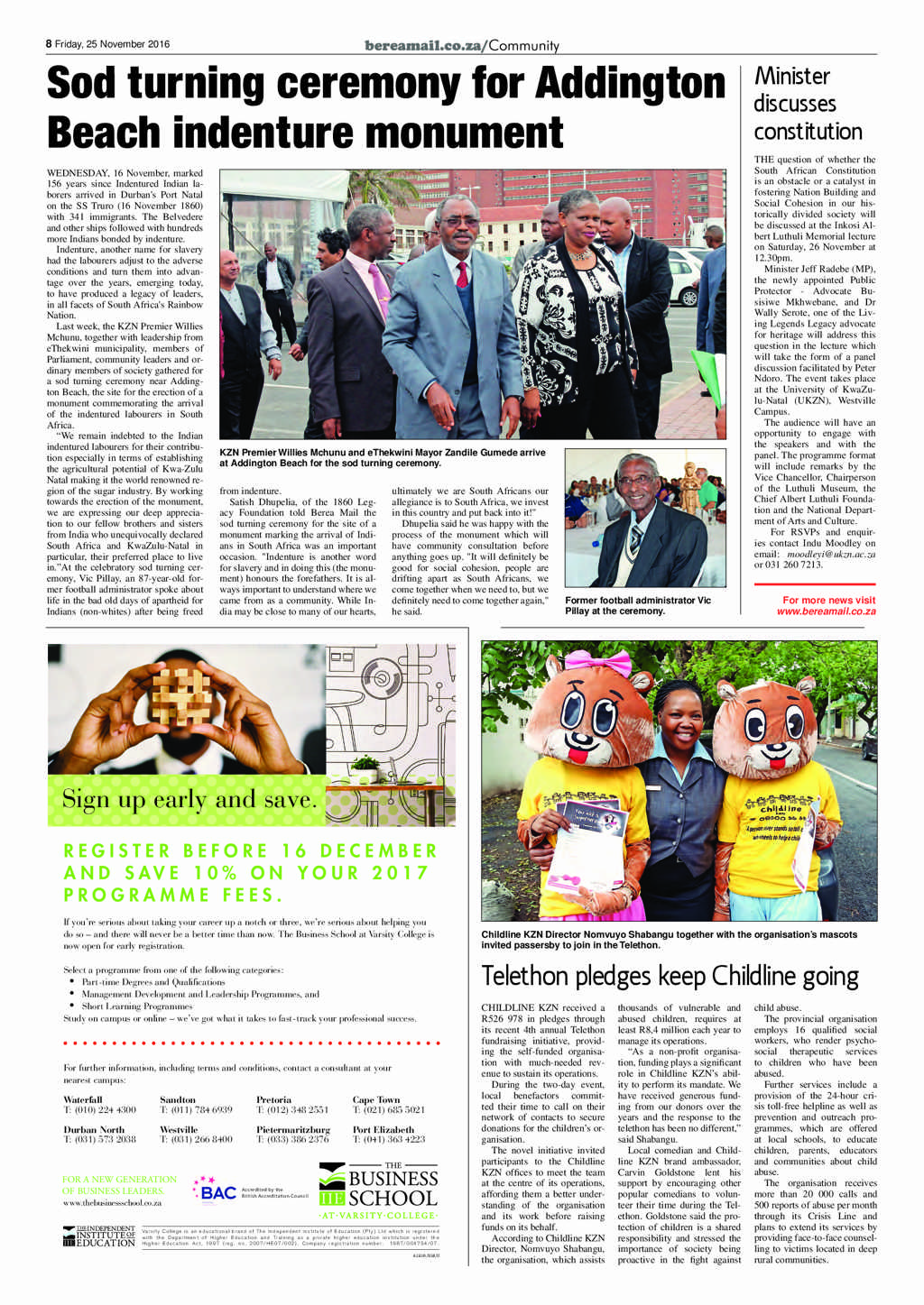 Berea Mail 25 November 2016 page 8