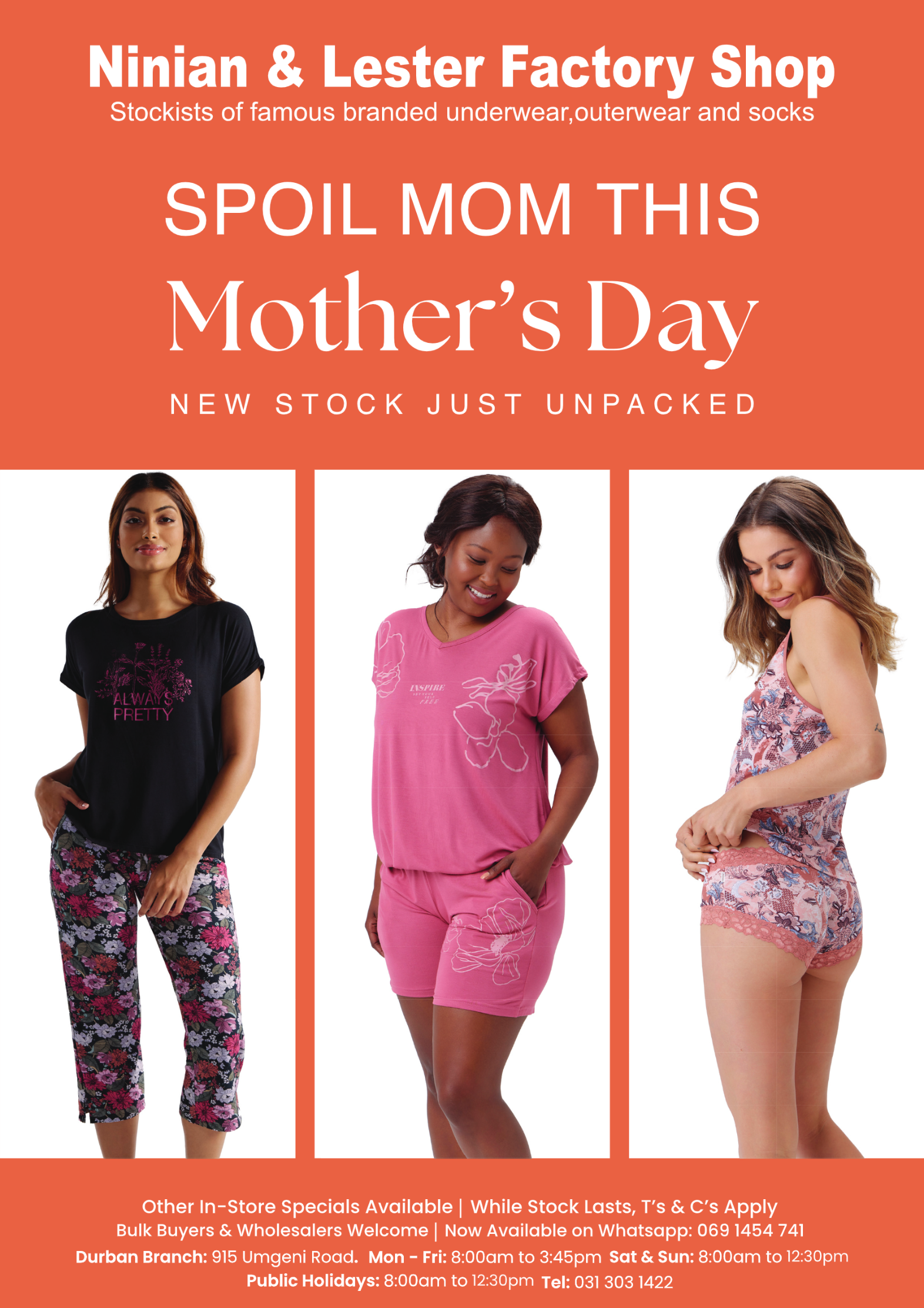 Ninian & Lester Factory Shop page 1