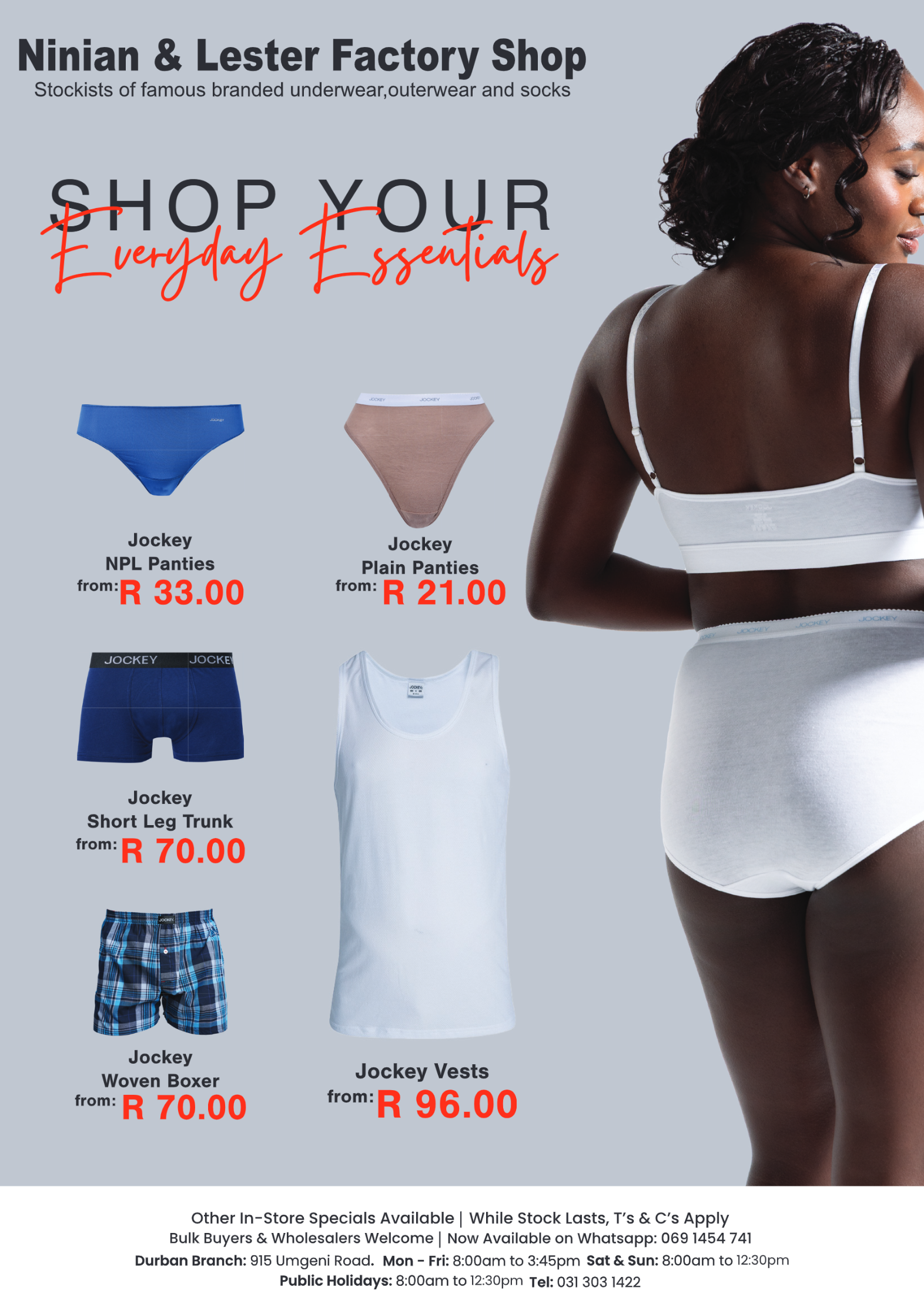 Ninian & Lester Factory Shop page 1