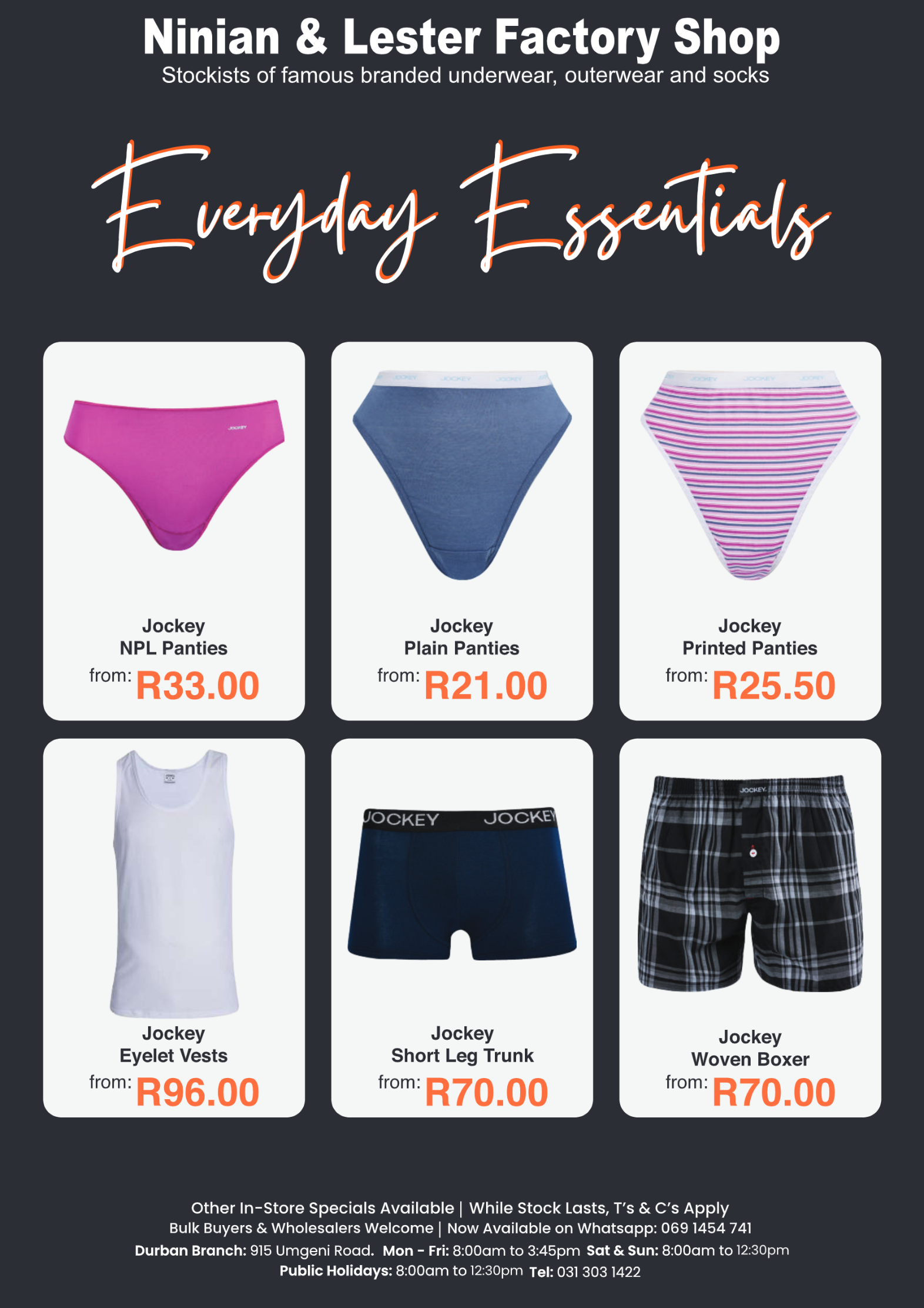 Ninian and Lester Factory Shop Black Friday page 2