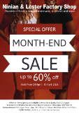 Ninian & Lester Factory Shop Month End Sale