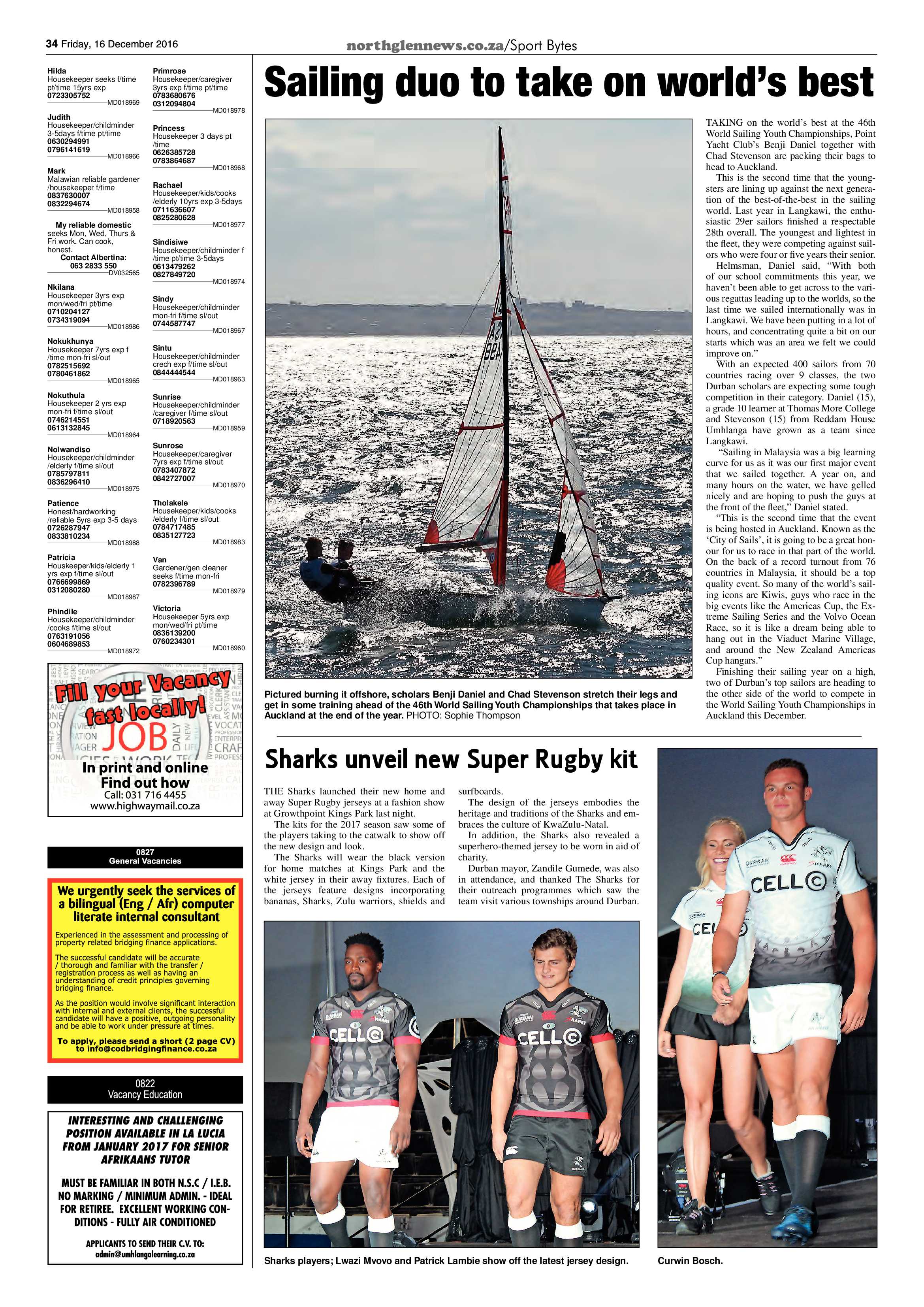 Northglen News 16 December 2016 page 34