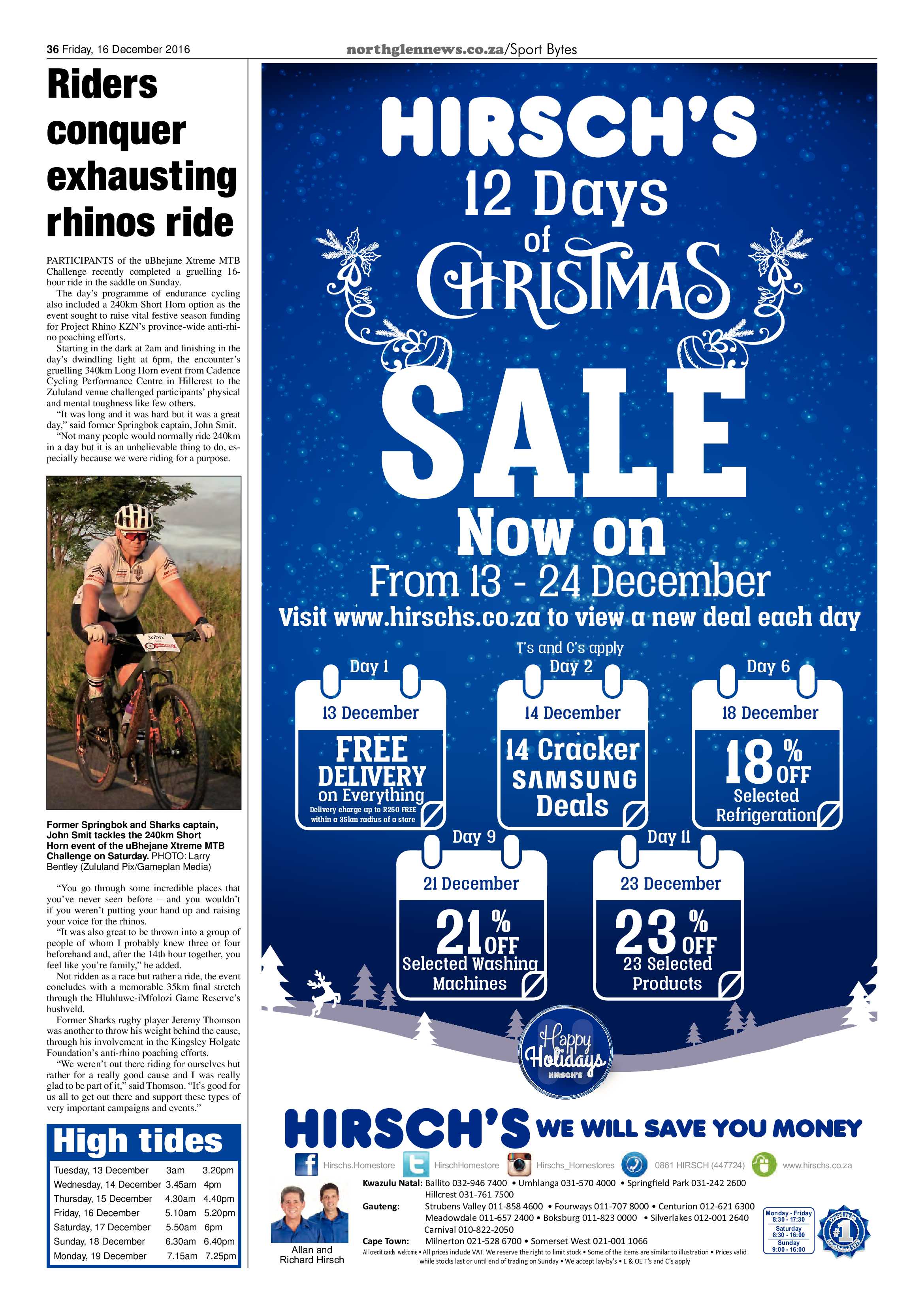 Northglen News 16 December 2016 page 36