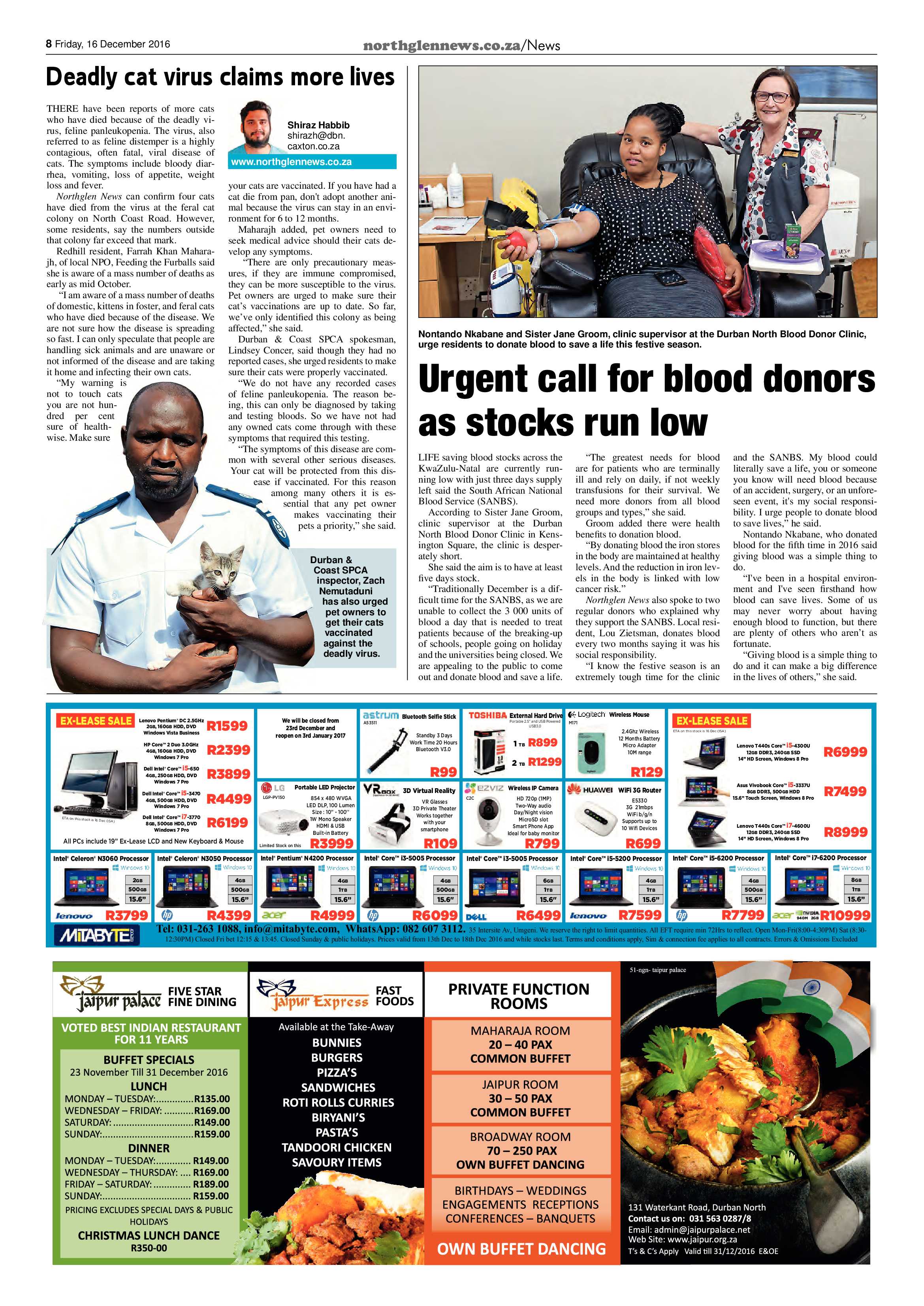 Northglen News 16 December 2016 page 8